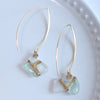 Kintsugi Sea Glass Earrings - H6