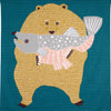 Kata Kata Musubi Large Cotton Furoshiki - Bear
