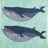 Kata Kata Musubi Large Cotton Furoshiki - Whale Green