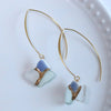 Kintsugi Sea Glass Earrings - H6