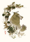 A Lot of Wealth Bear - Blank Foil Greeting Card