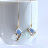 Kintsugi Sea Glass Earrings - H6